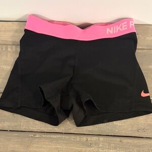 Nike Women's Athletic Shorts in Black and Pink